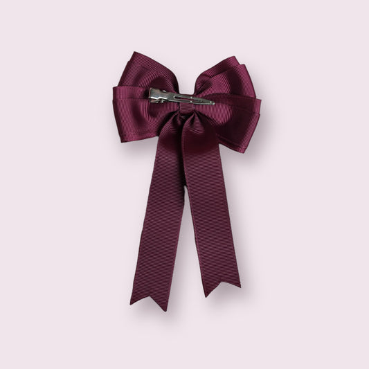 Burgundy 4.5" Tailed Clip