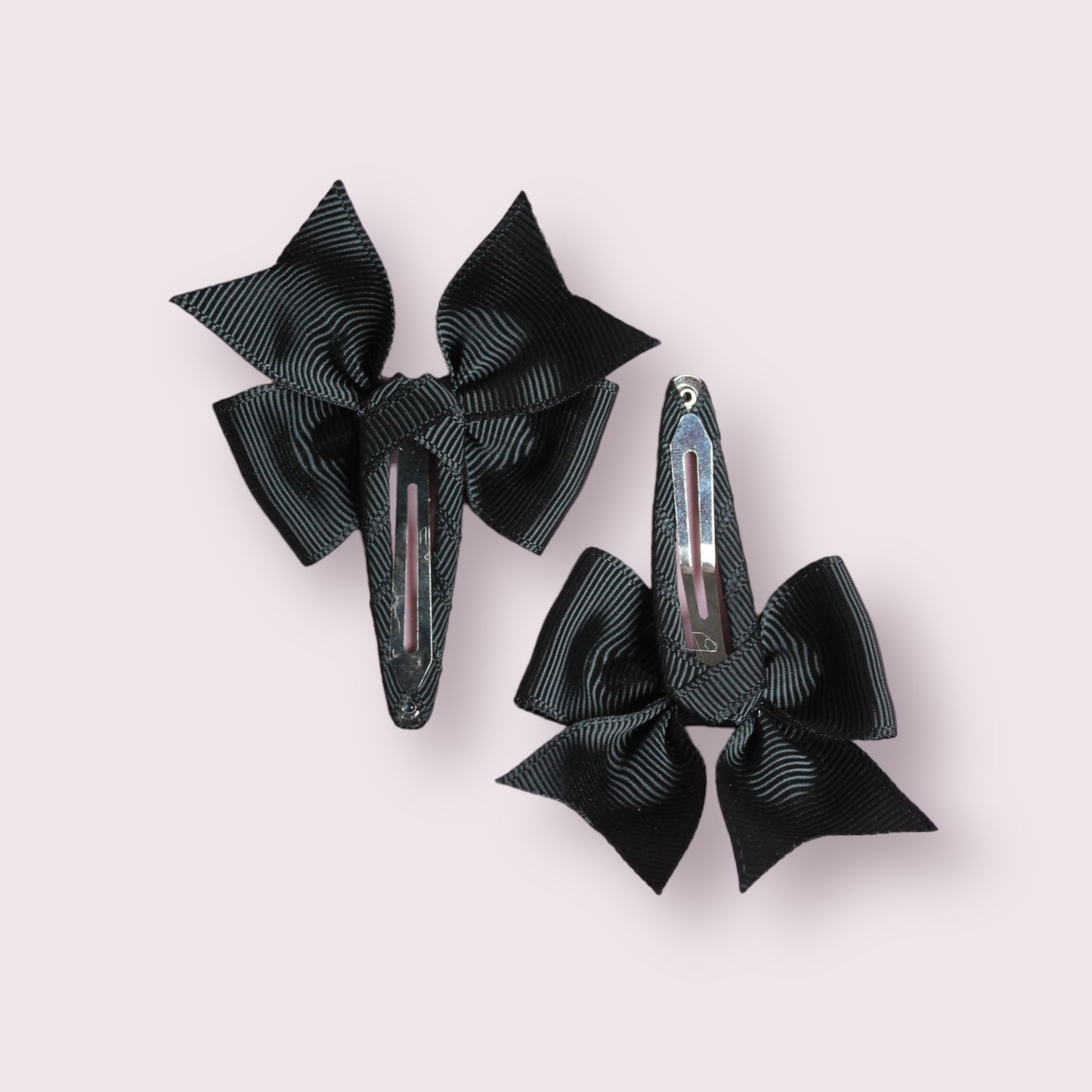 Black 2.5" Butterfly Snap Clips