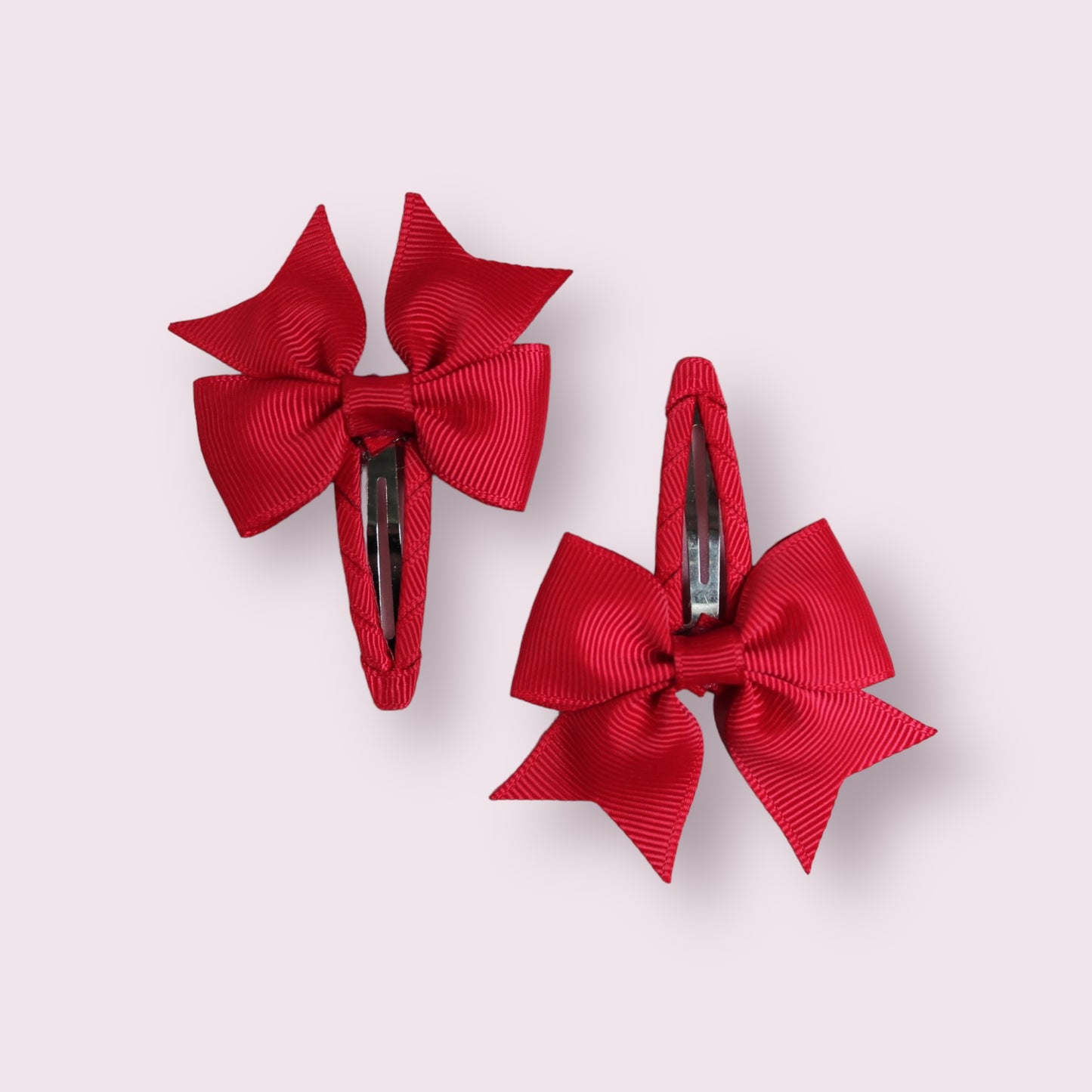Red 2.5" Butterfly Snap Clips