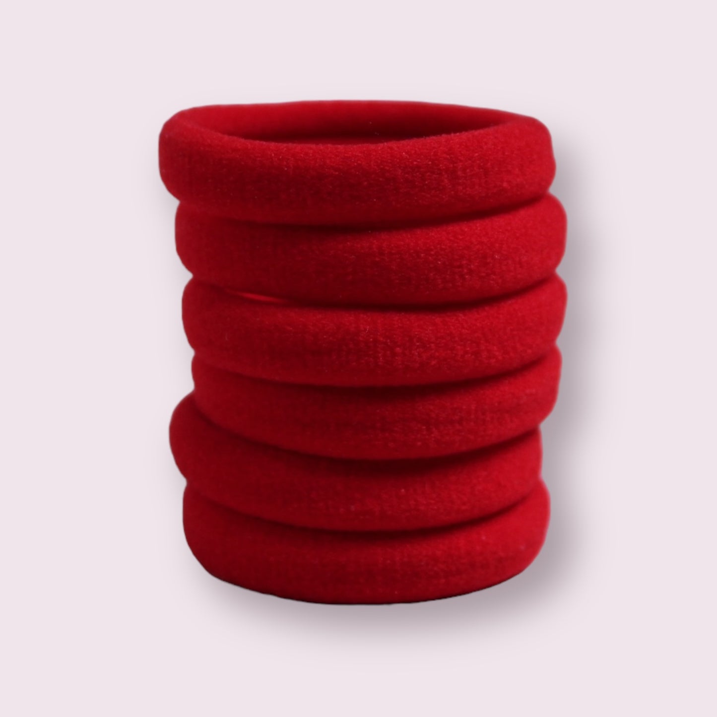 Red Soft Non Damage Hair Bobbles