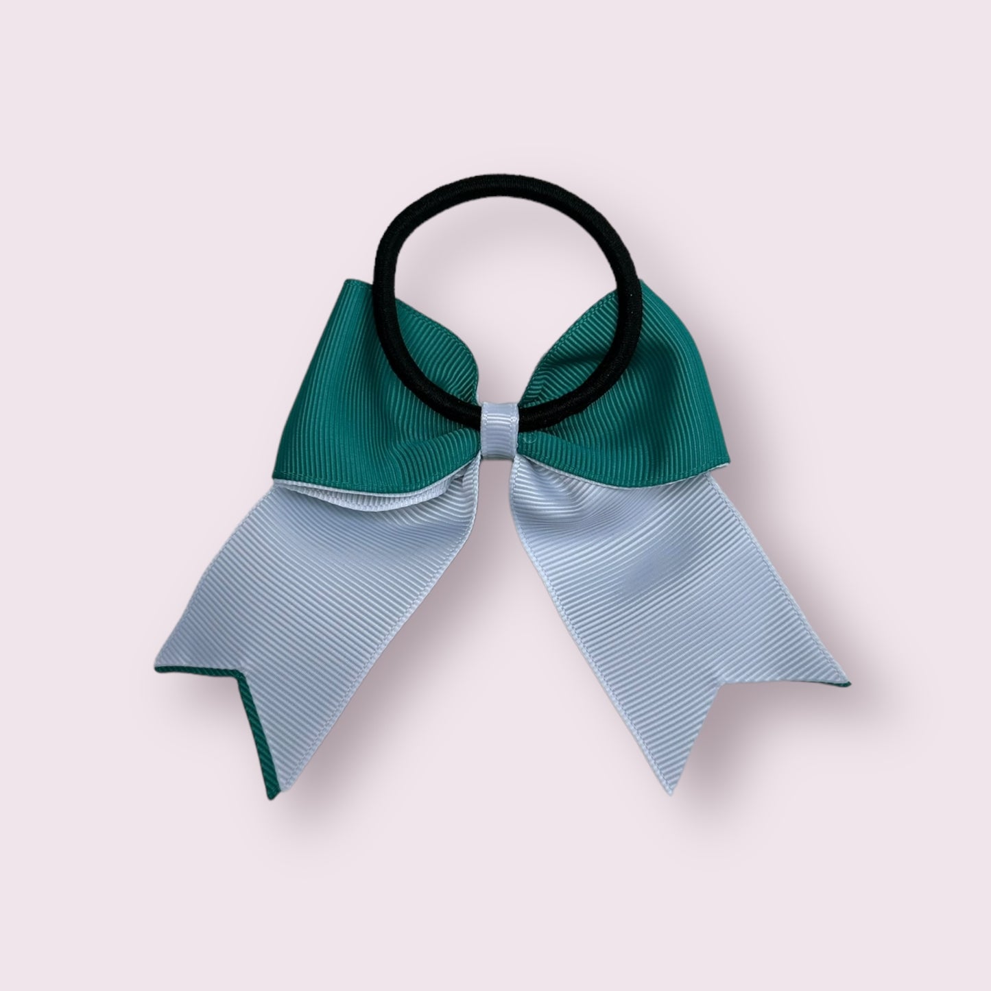 Jade Green & White 4.5" Tailed bobble