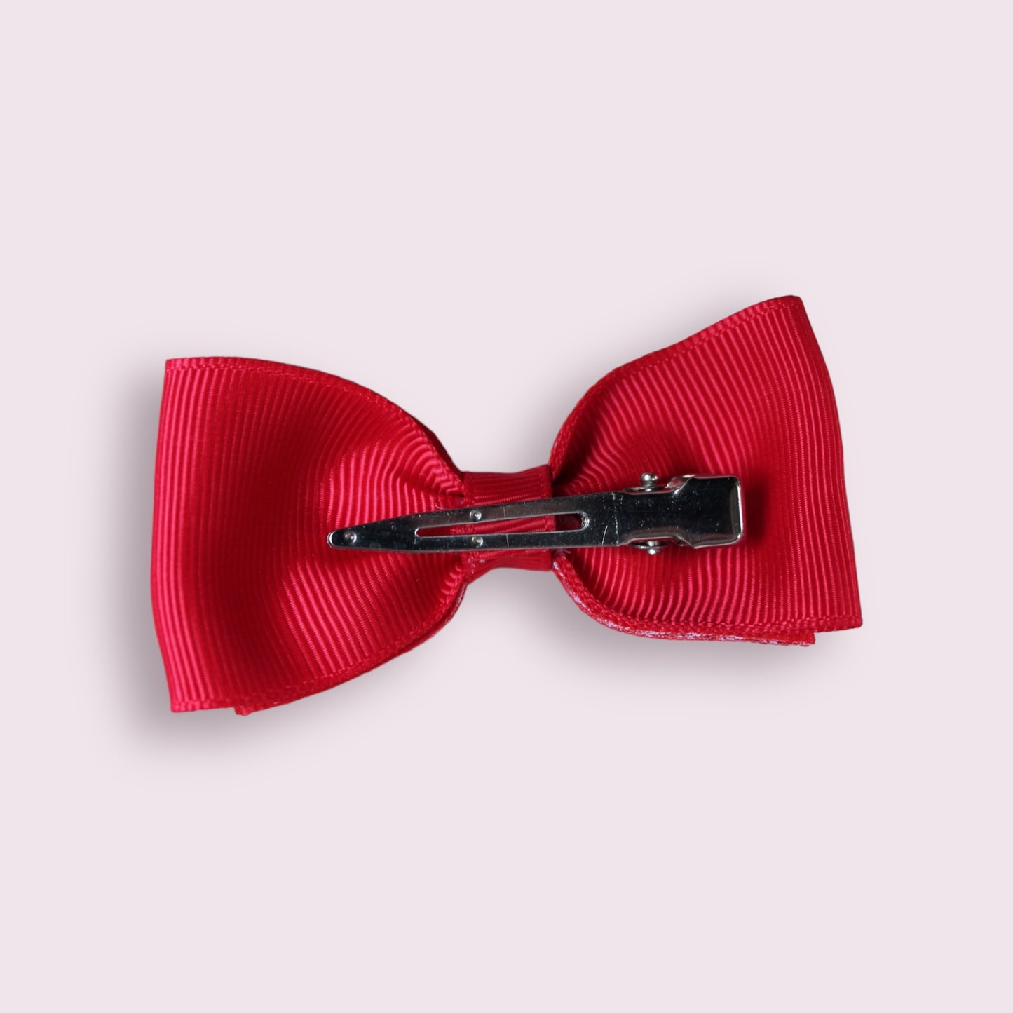 Red Gingham 3" Bowtie Clip