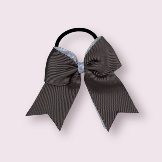 Grey & White 4.5" Tailed Bobble