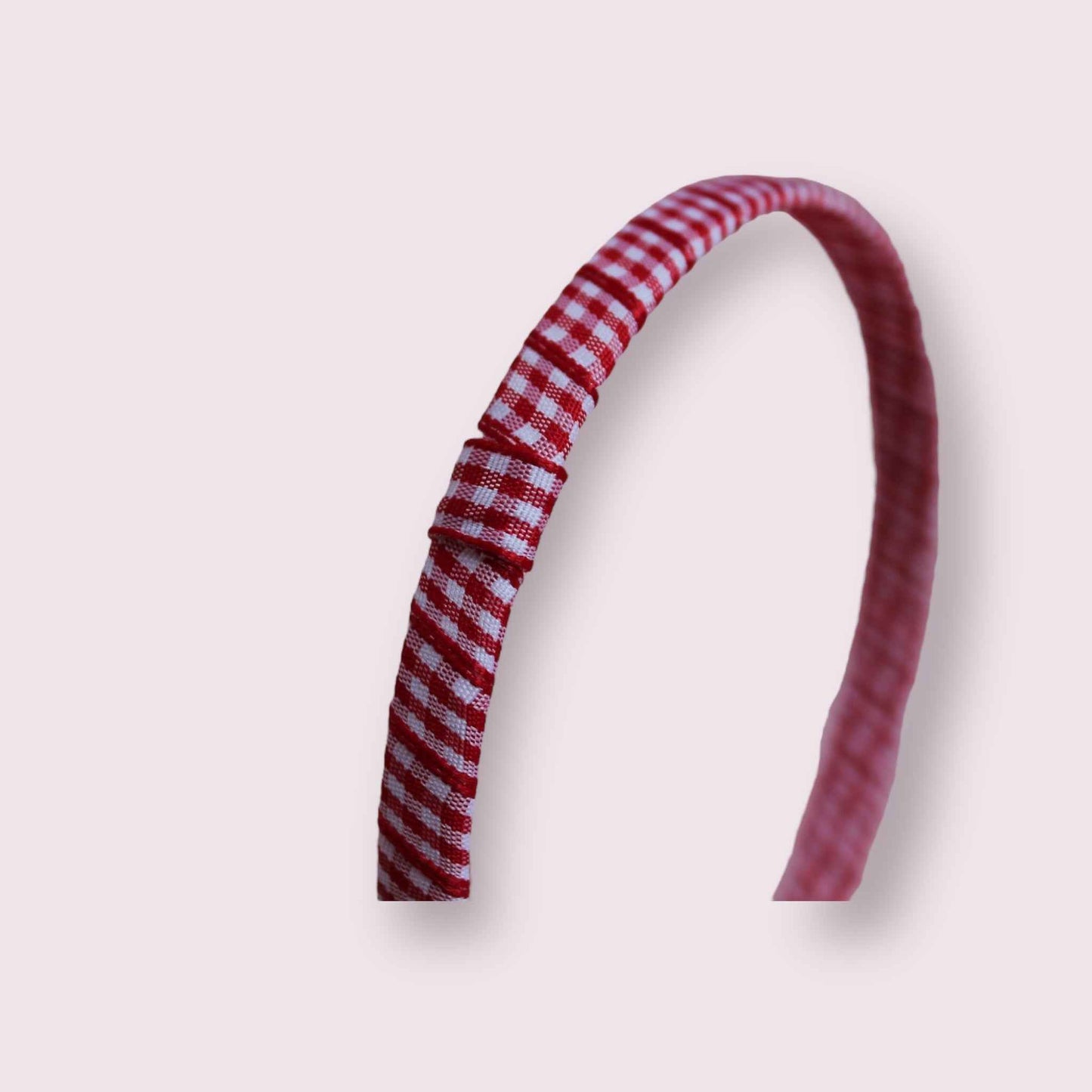 Infinity Headband Gingham | Red - School Hair Accessories UK