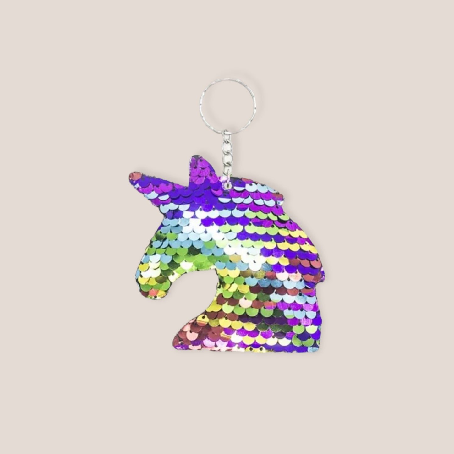 Rainbow Unicorn Keyring Book Bag Charm