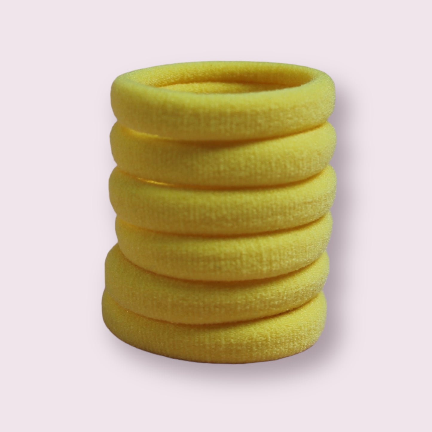 Yellow Soft Non Damage Hair Bobbles