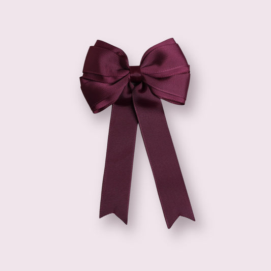 Burgundy 4.5" Tailed Clip