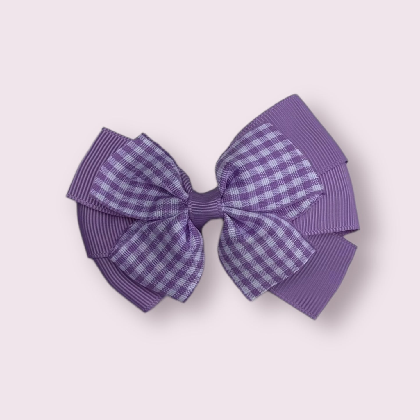 Lilac Gingham 3" Pinwheel Cip