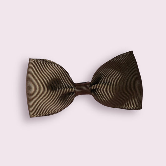 Brown 3" Bowtie Clip