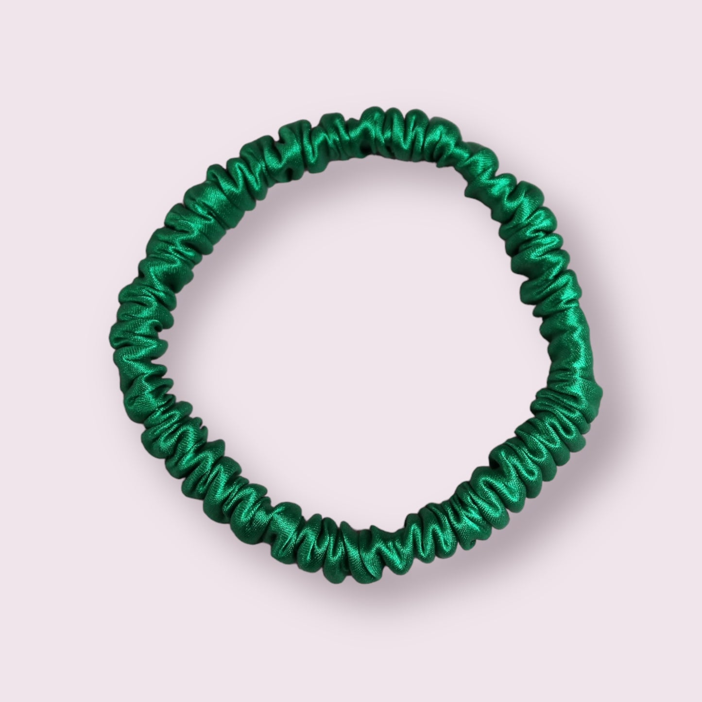 Emerald Green Silk Scrunchie
