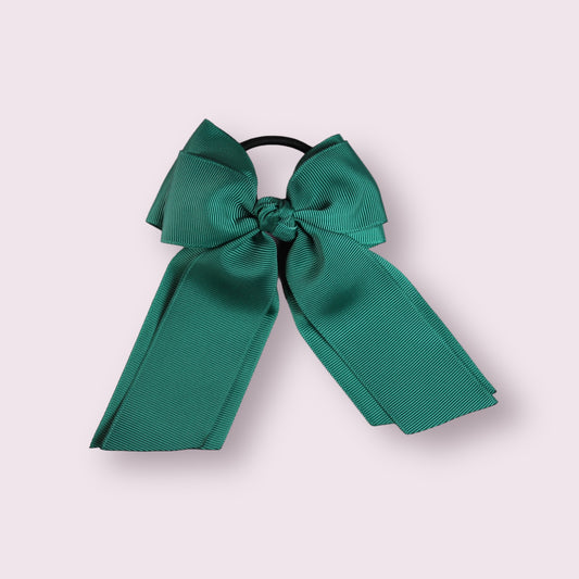 Hunter Green 4" Double Tailed Bobble