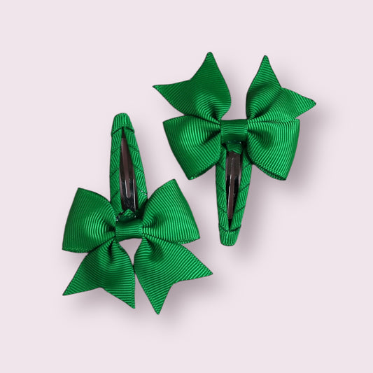 Emerald Green 2.5" Butterfly Snap Clips