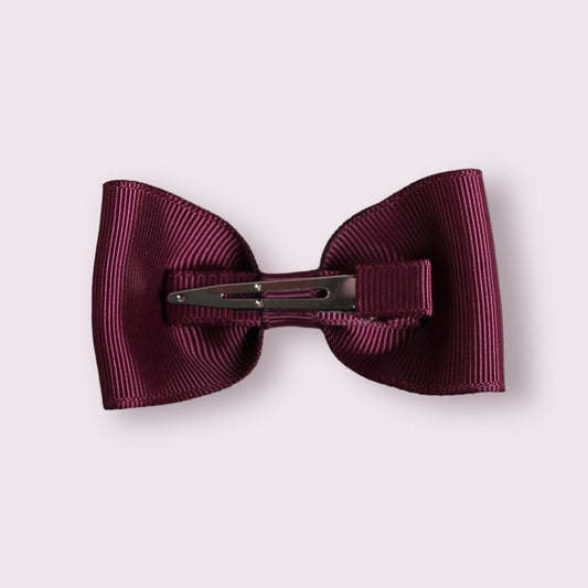Burgundy 3" Bowtie Clip