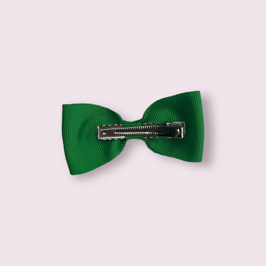 Emerald Green Gingham Bowtie Clip