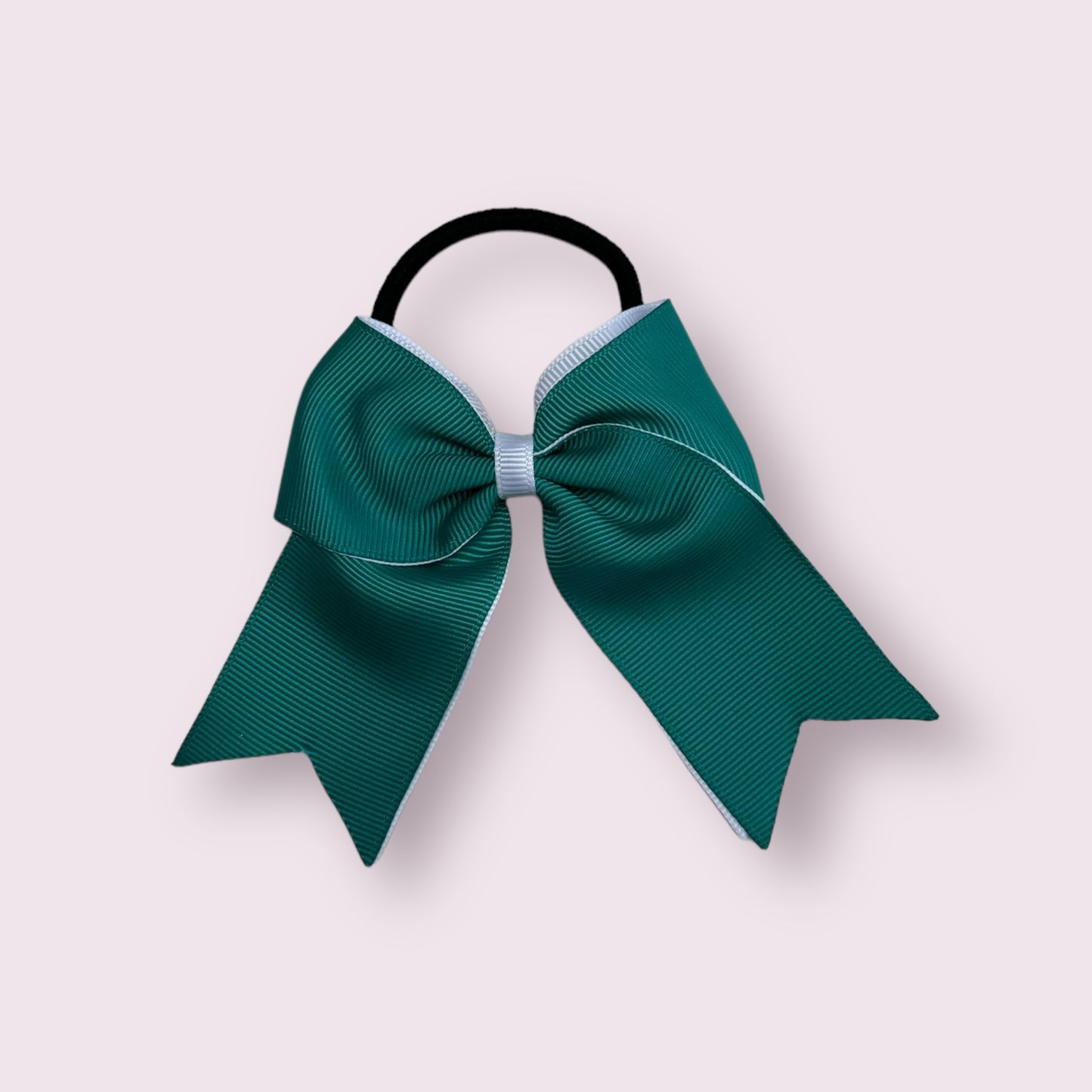 Jade Green & White 4.5" Tailed bobble