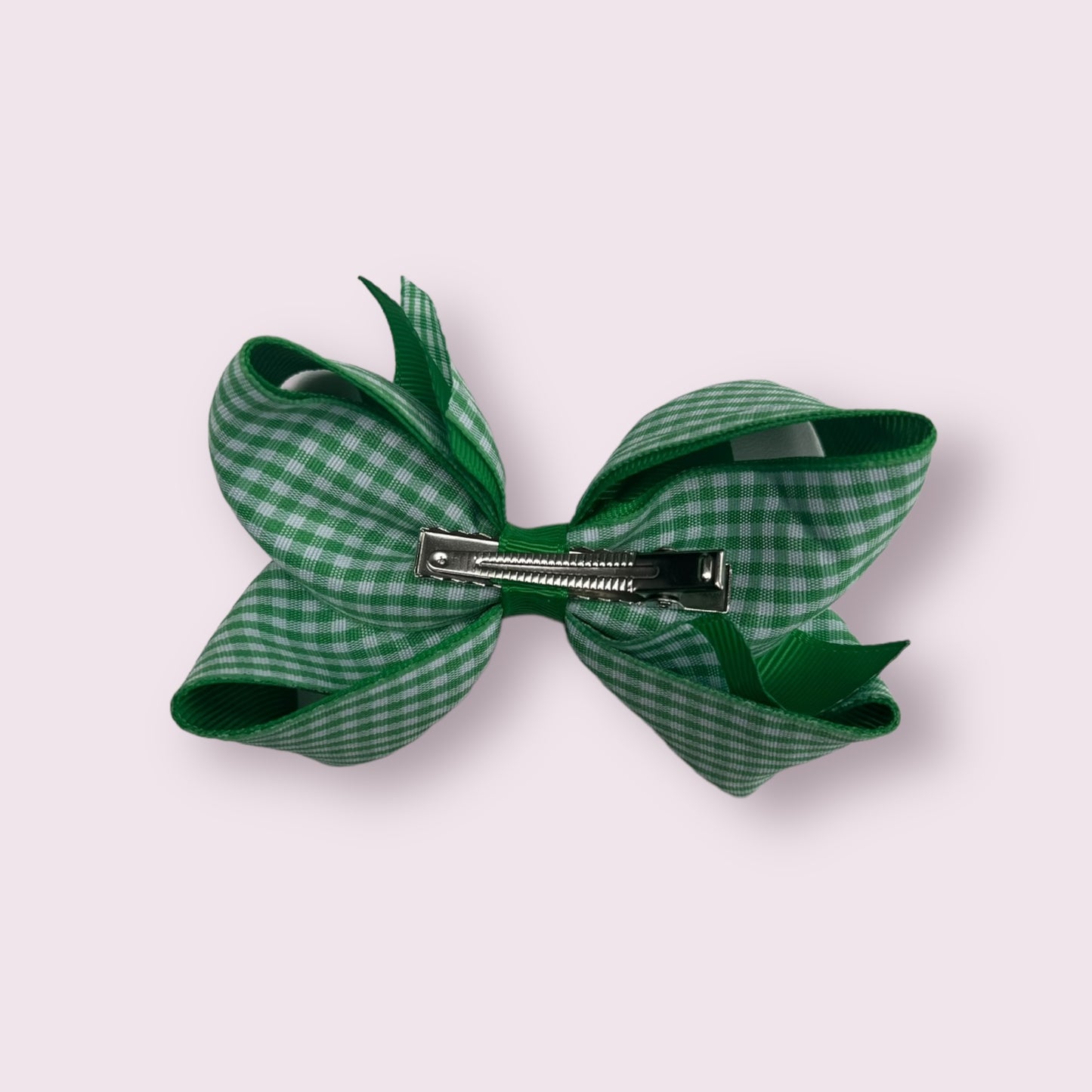 Emerald Green Gingham Inside Out Clip
