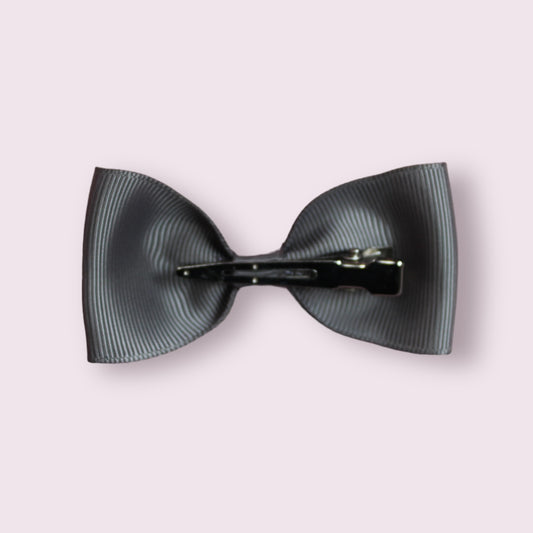 Grey 3" Bowtie Clip