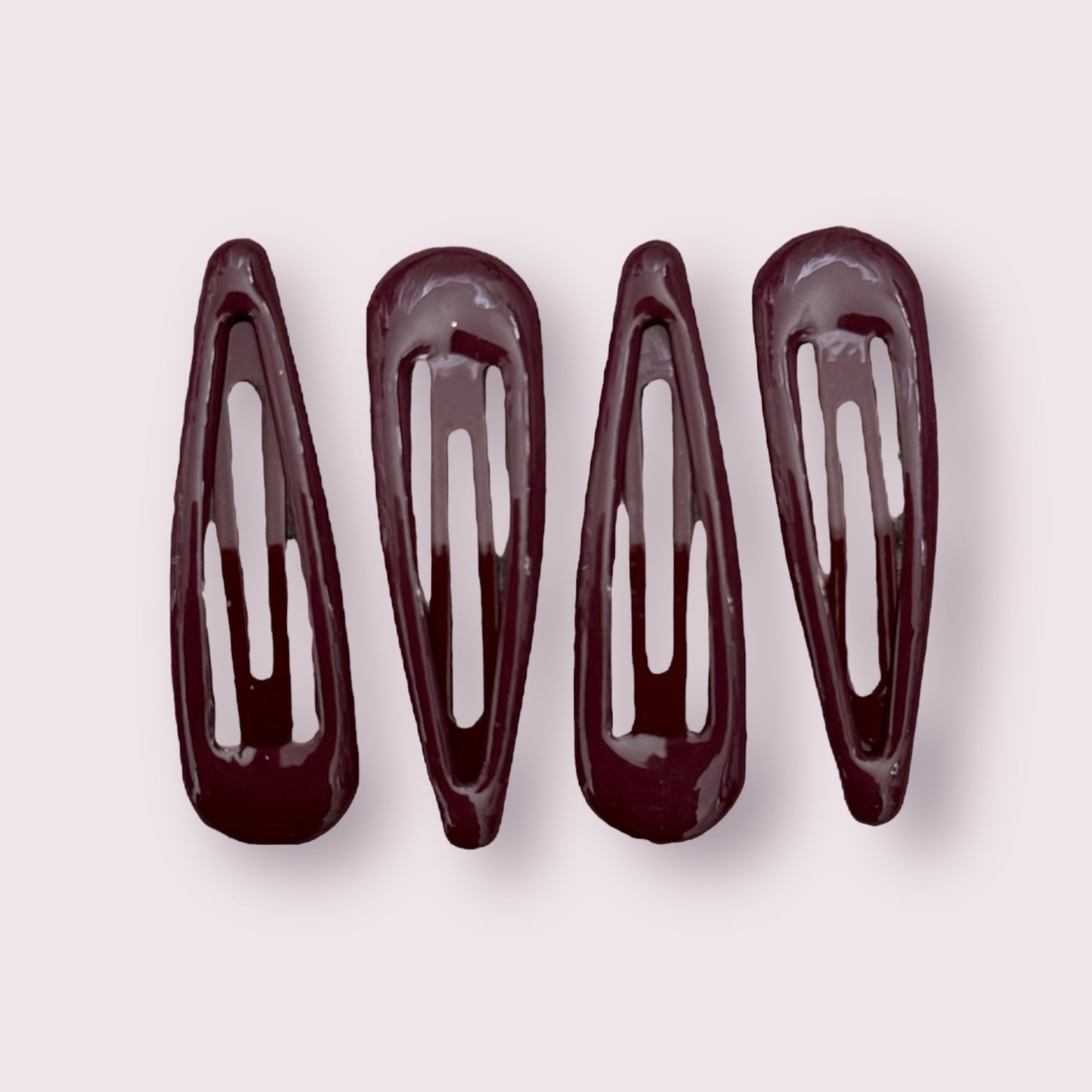 Burgundy Snap Clips