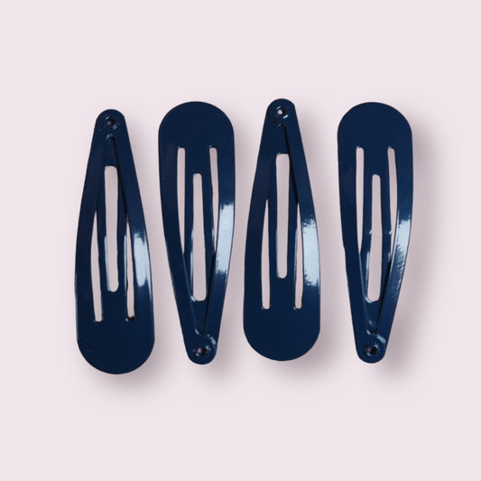 Navy Blue Snap Clips