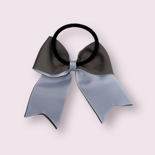 Grey & White 4.5" Tailed Bobble