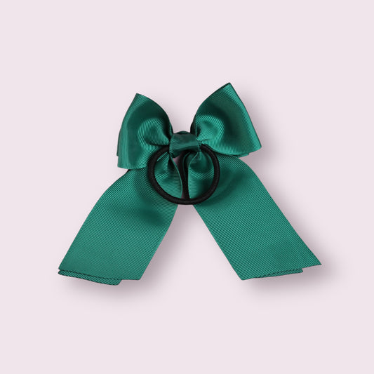 Hunter Green 4" Double Tailed Bobble