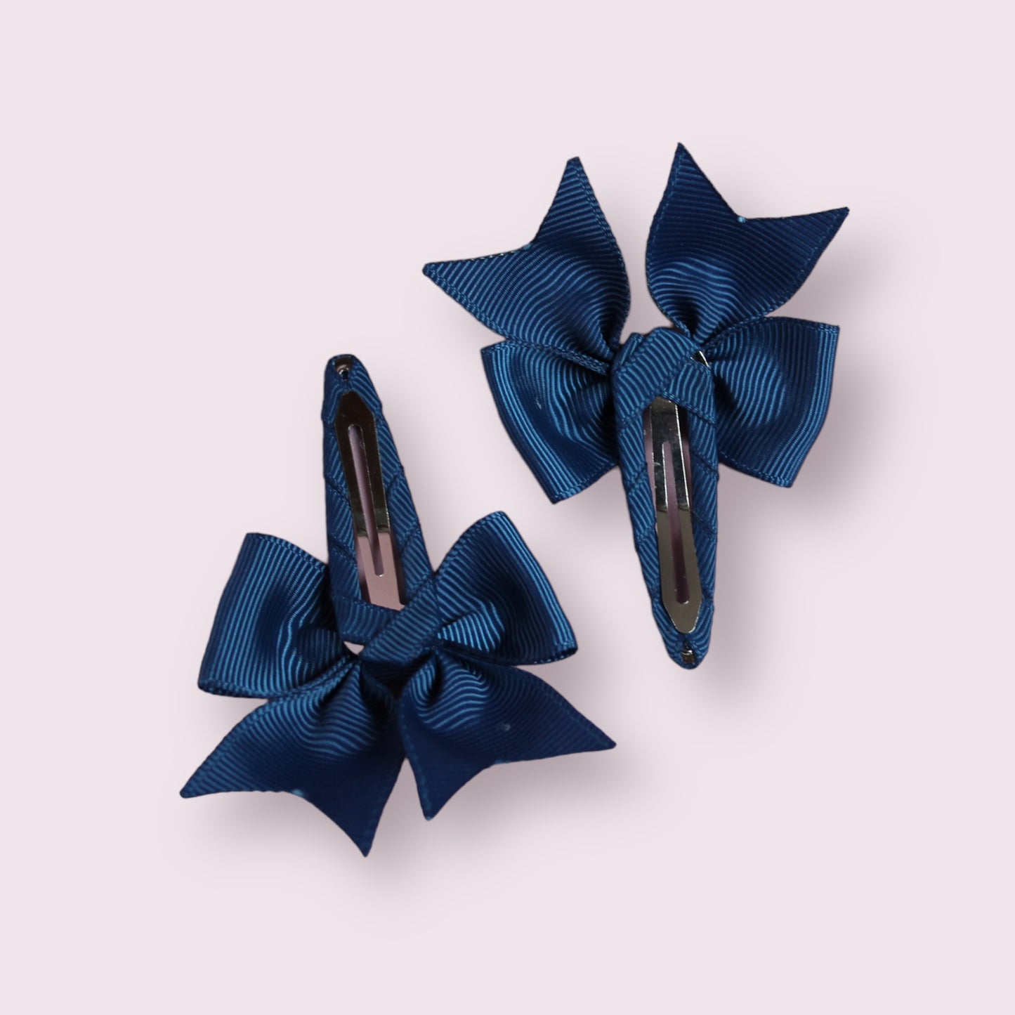 Navy Blue 2.5" Butterfly Snap Clips