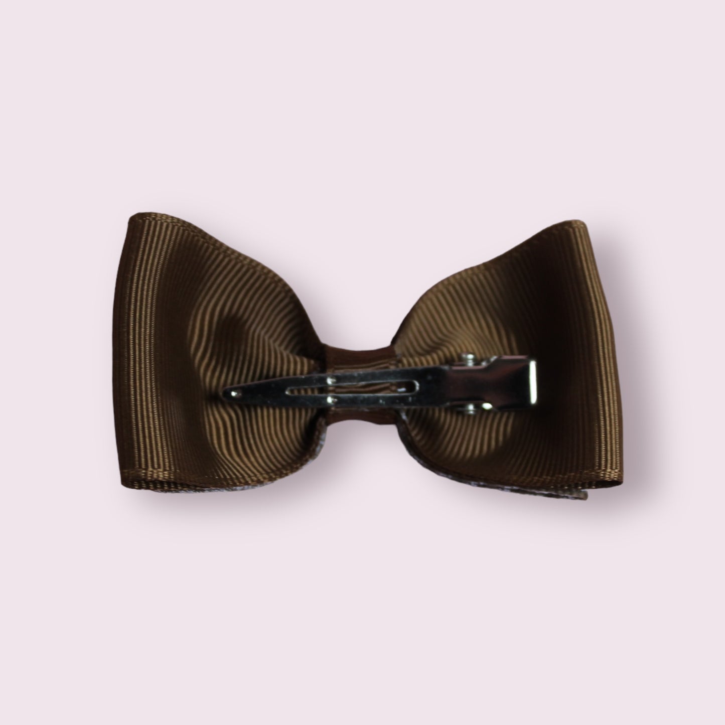 Brown Gingham 3" Bowtie Clip
