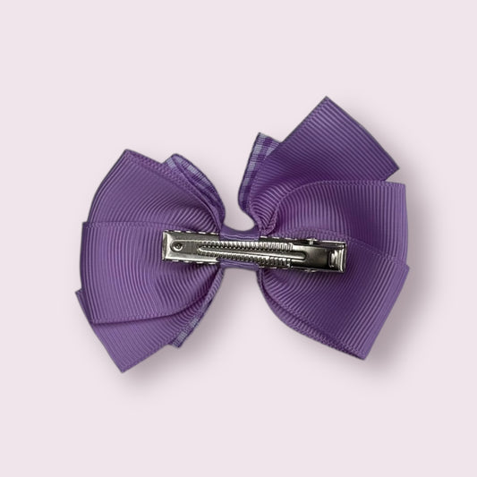 Lilac Gingham 3" Pinwheel Cip