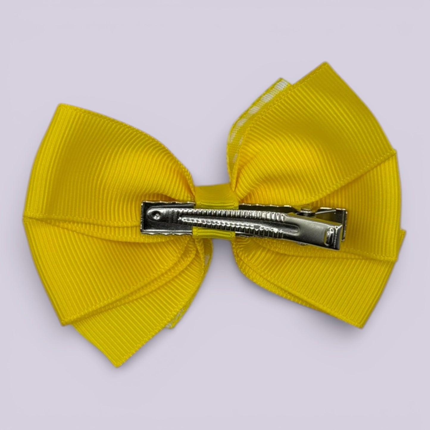 Olive | Yellow Gingham Clip - School Hair Accessories UK