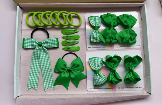 Emerald Green | Ready for School Hair Accessories Bundle