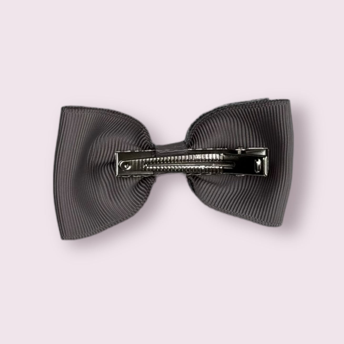 Grey Gingham 3" Bowtie Clip