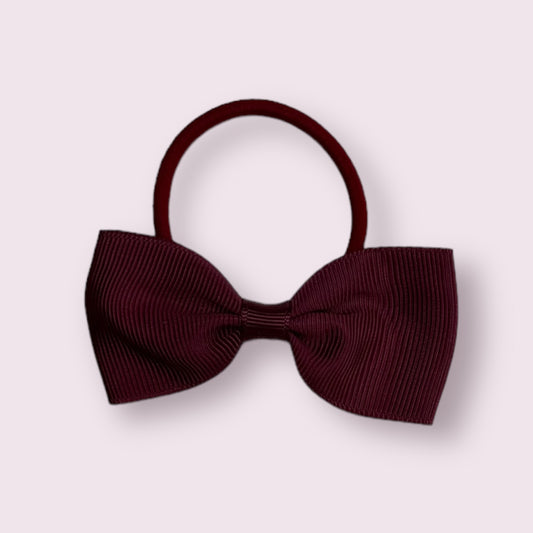 Burgundy 3" Bowtie Bobble