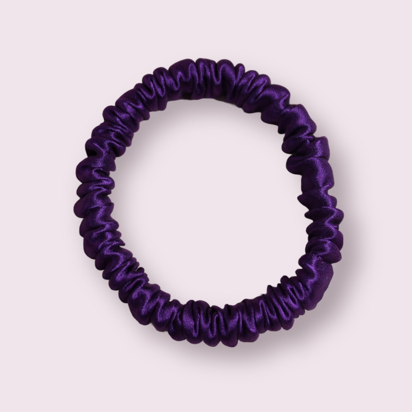 Purple Silk Scrunchie