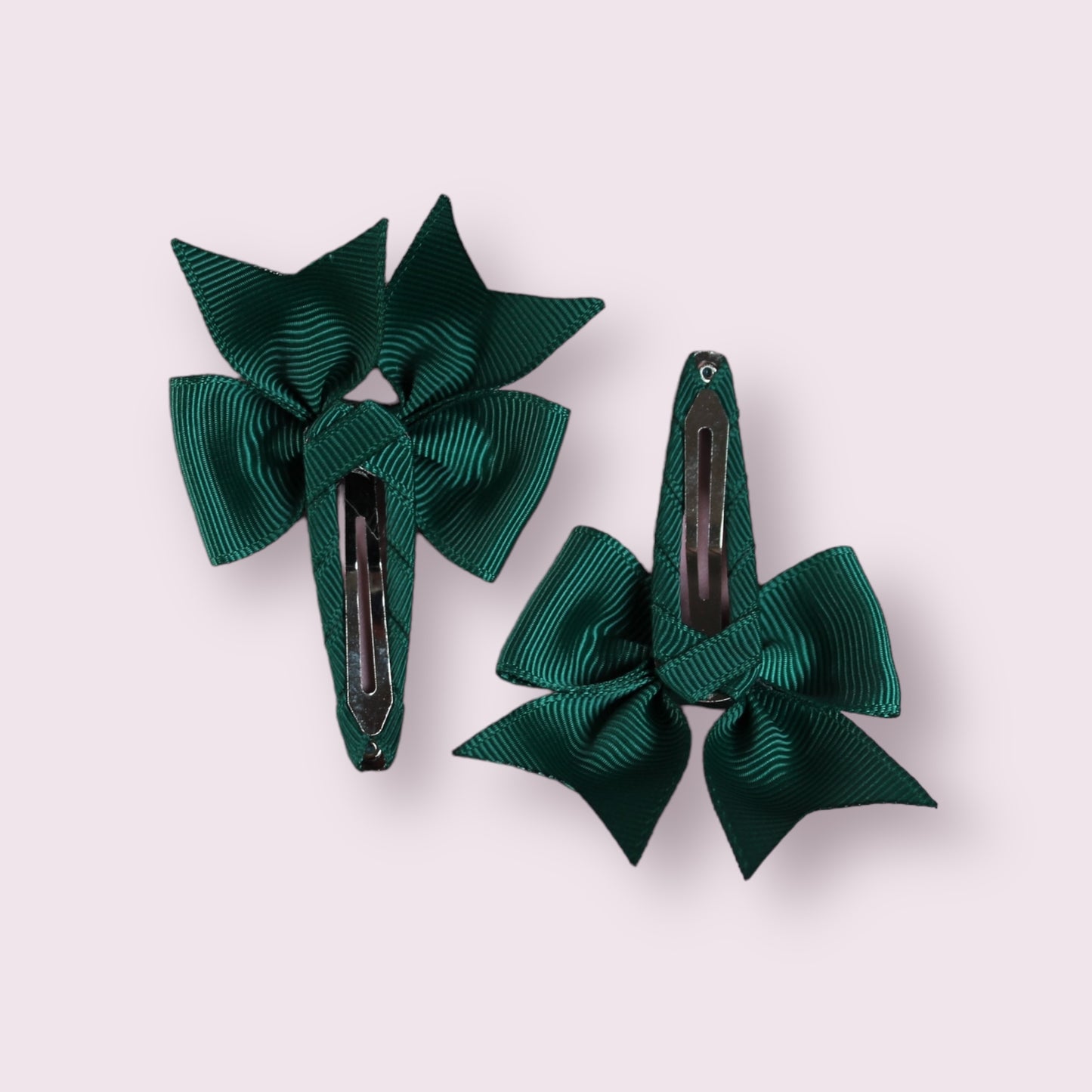 Hunter Green 2.5" Butterfly Snap Clips