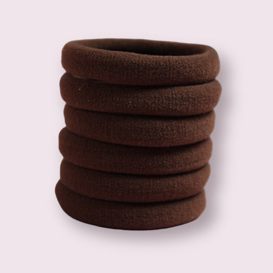 Brown Soft Non Damage Hair Bobbles