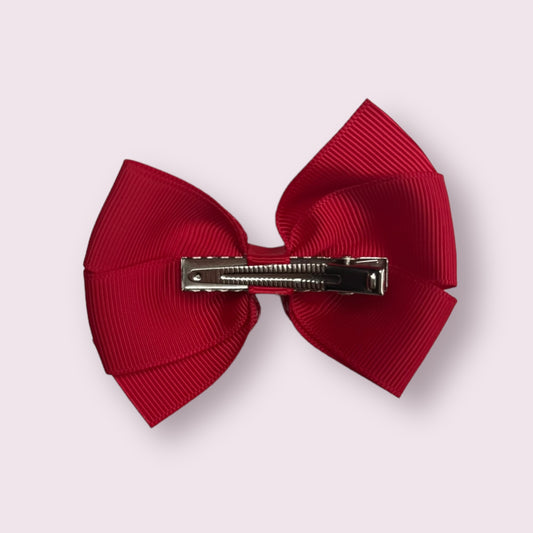 Red Pinwheel Gingham 3" Pinwheel Clip