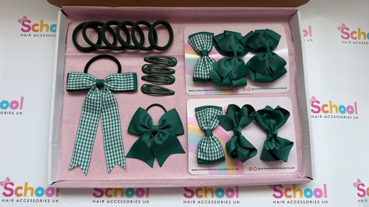 Hunter Bottle Green | Ready for School Hair Accessories Bundle