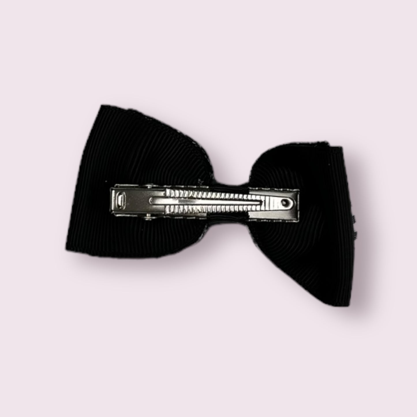 Black Gingham 3" Bowtie Clip