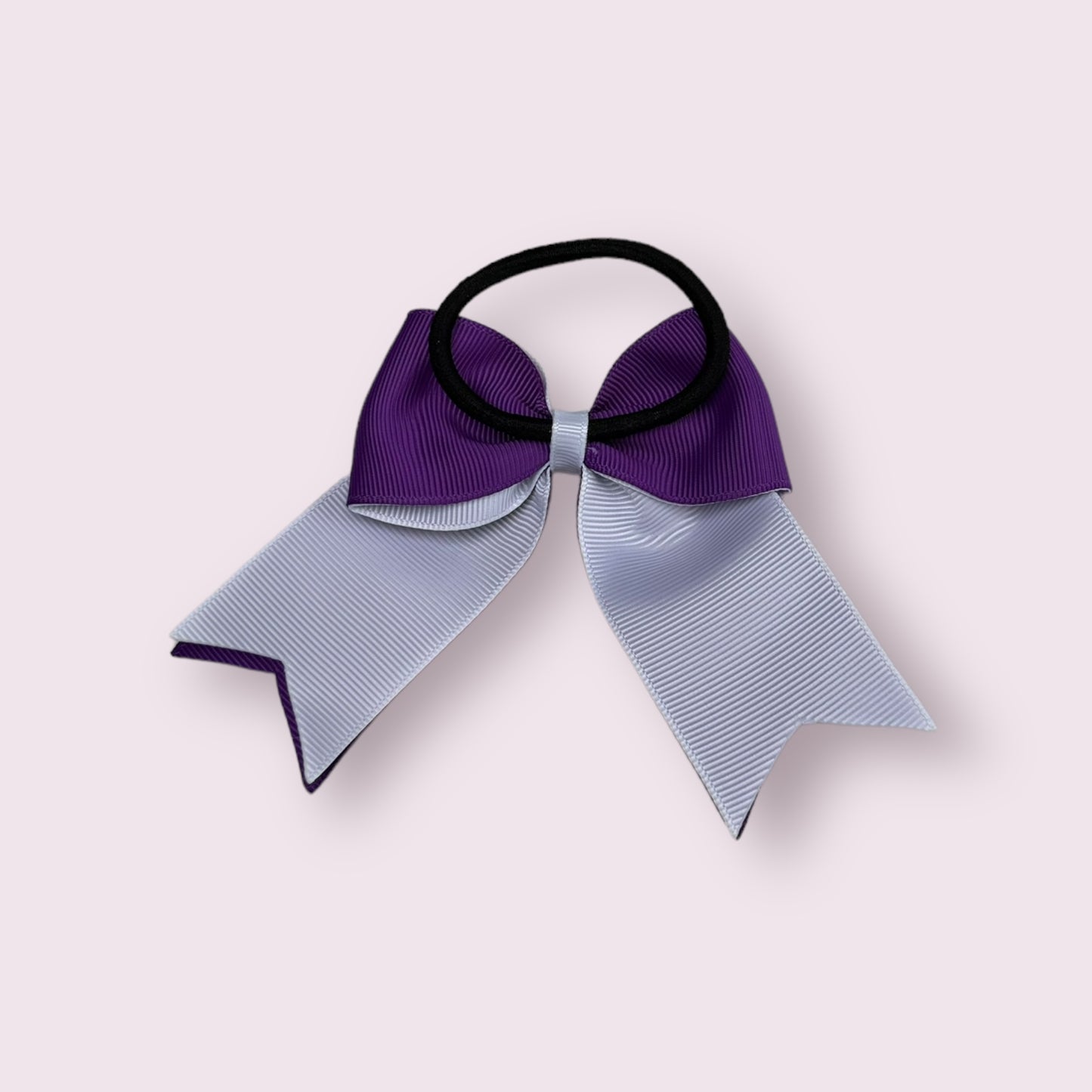 Purple & White 4.5" Tailed Bobble