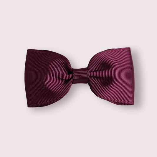 Burgundy 3" Bowtie Clip