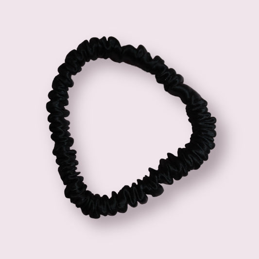 Black Silk Scrunchie