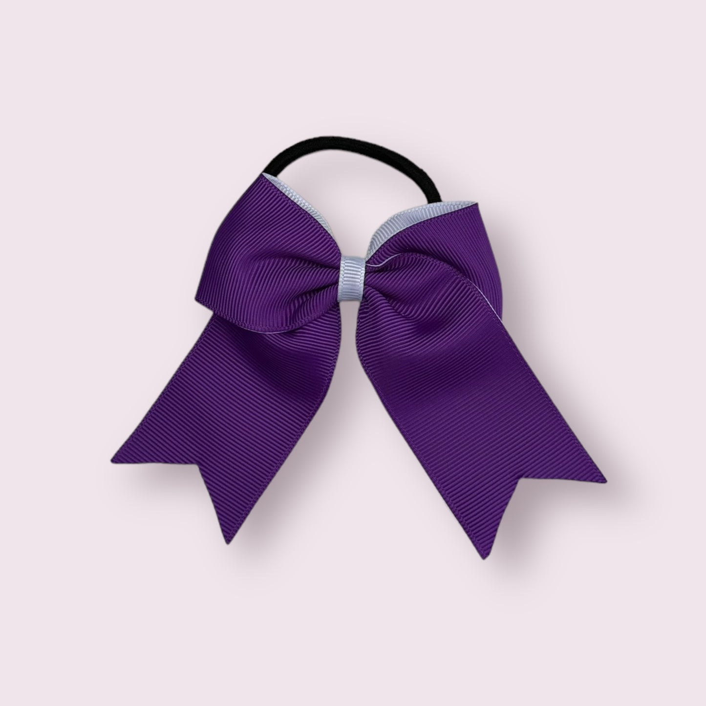 Purple & White 4.5" Tailed Bobble