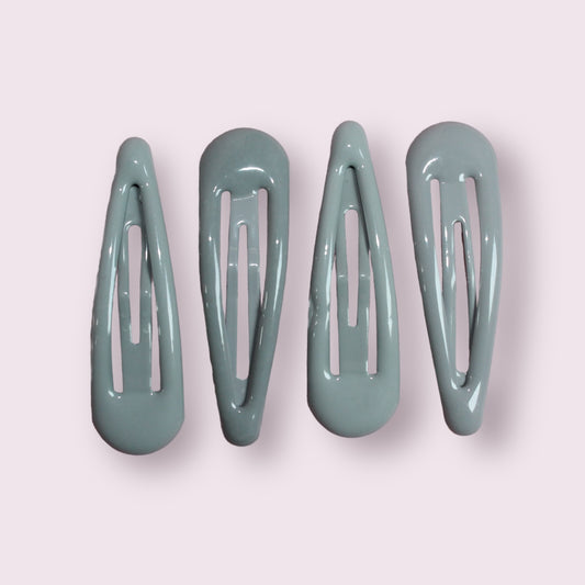 Grey Snap Clips