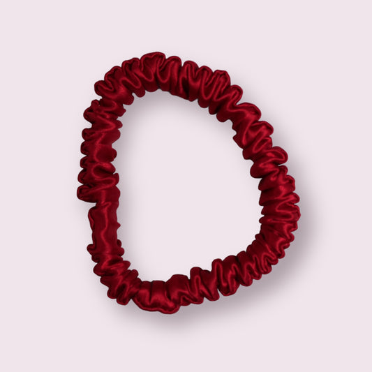 Red Silk Scrunchie