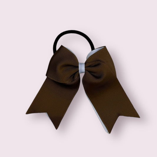 Brown & White 4.5" Tailed Bobble