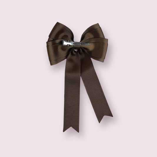 Brown 4.5" Tailed Clip