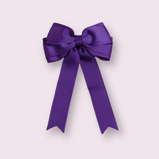 Purple 4.5" Tailed Clip
