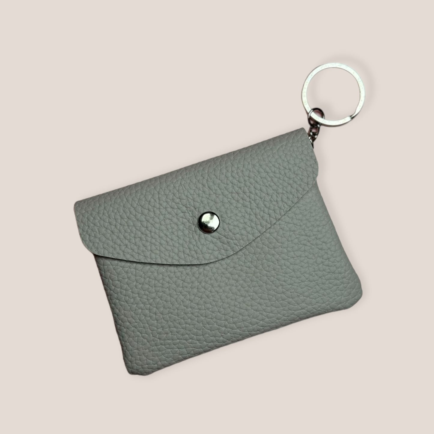 Grey Keyring Coin Purse for your Book Bag