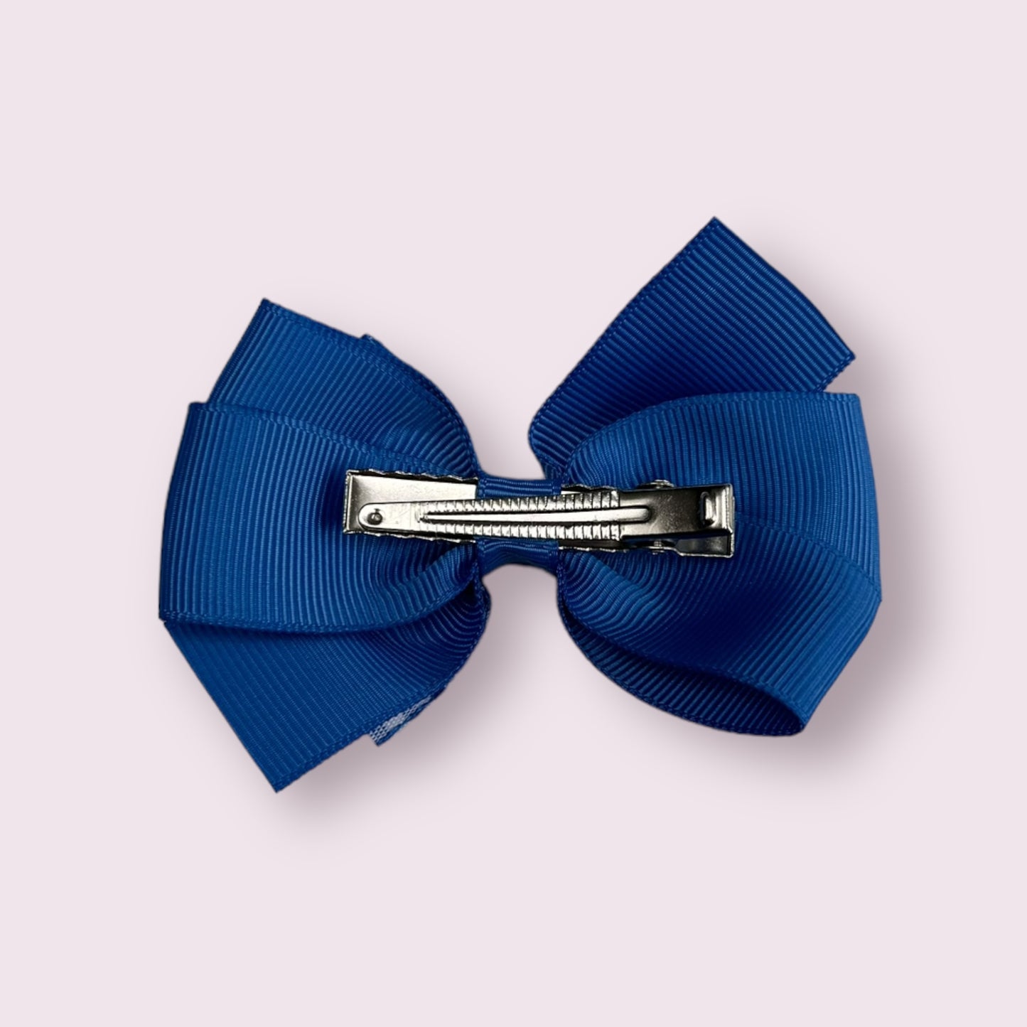 Royal Blue Gingham 3" Pinwheel Clip