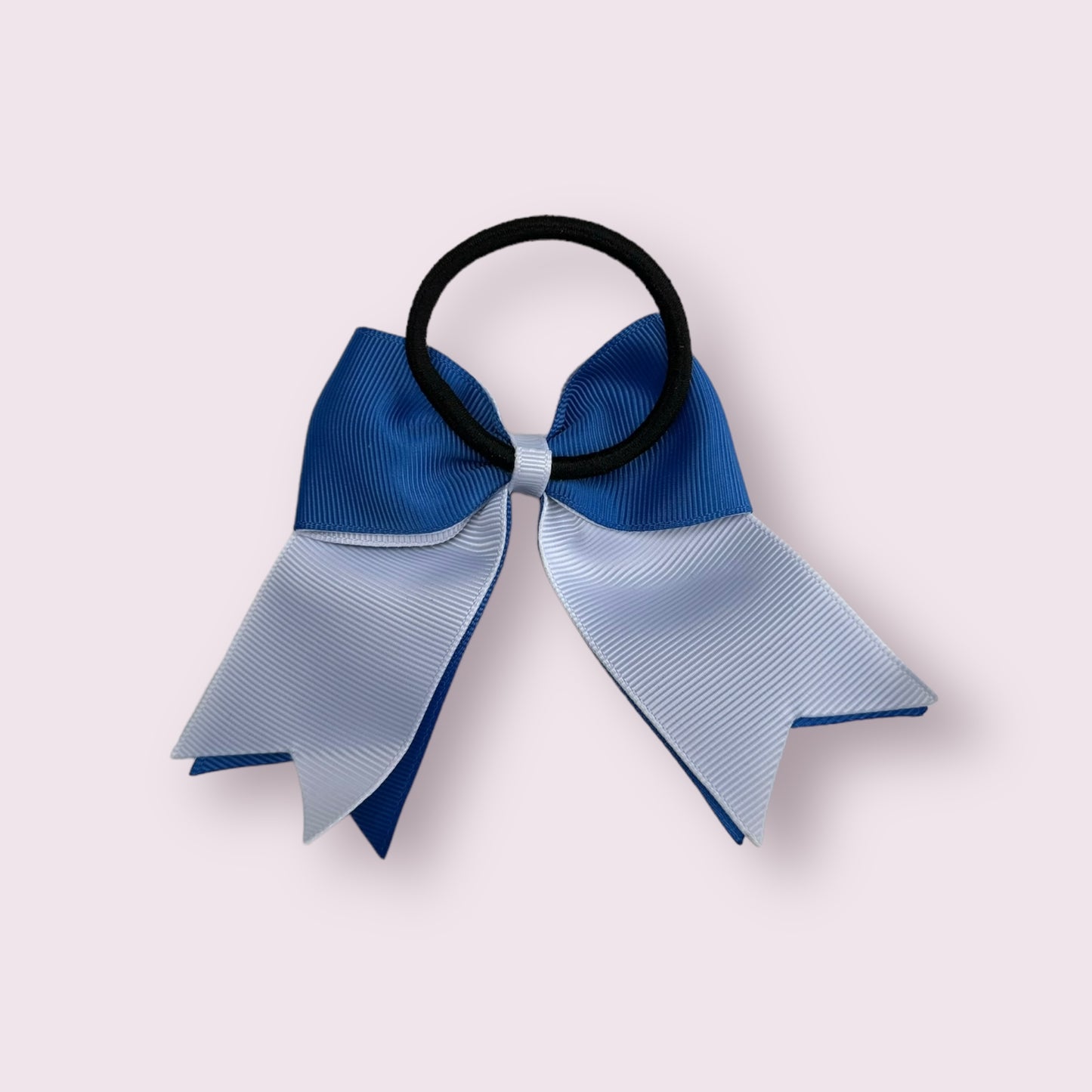 Royal Blue & White 4.5" Tailed Bobble